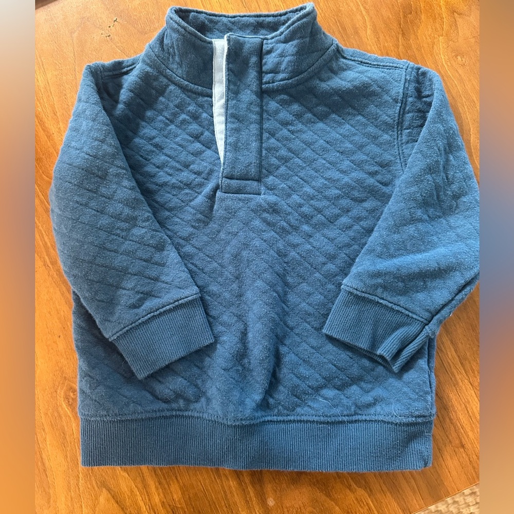 Cat & Jack Blue Quilted Pullover (18M)